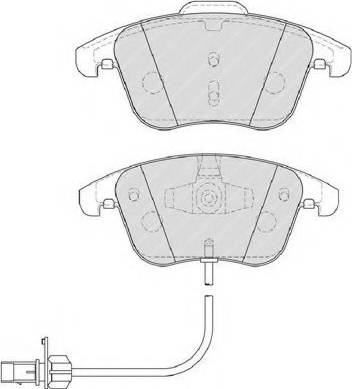 Ferodo FSL4045 - Тормозные колодки, дисковые, комплект www.autospares.lv