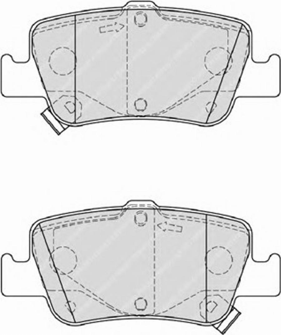 Ferodo FSL4048 - Brake Pad Set, disc brake www.autospares.lv