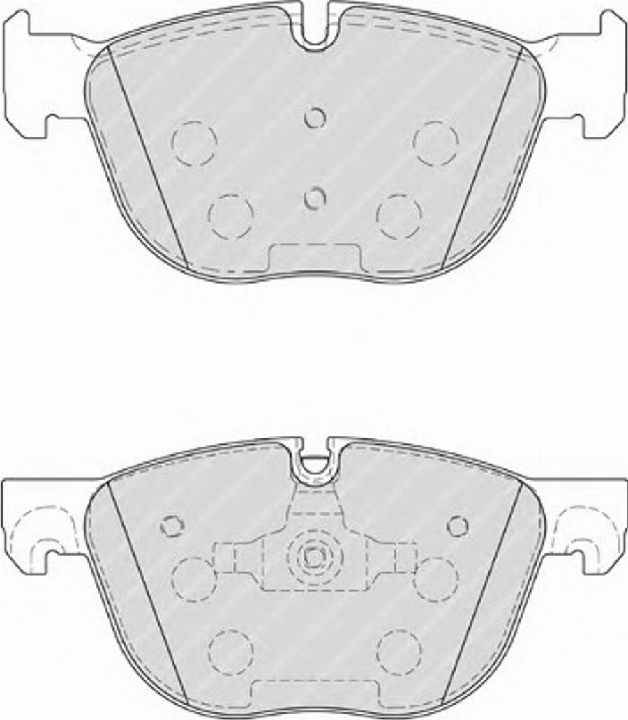 Ferodo FSL4052 - Тормозные колодки, дисковые, комплект www.autospares.lv