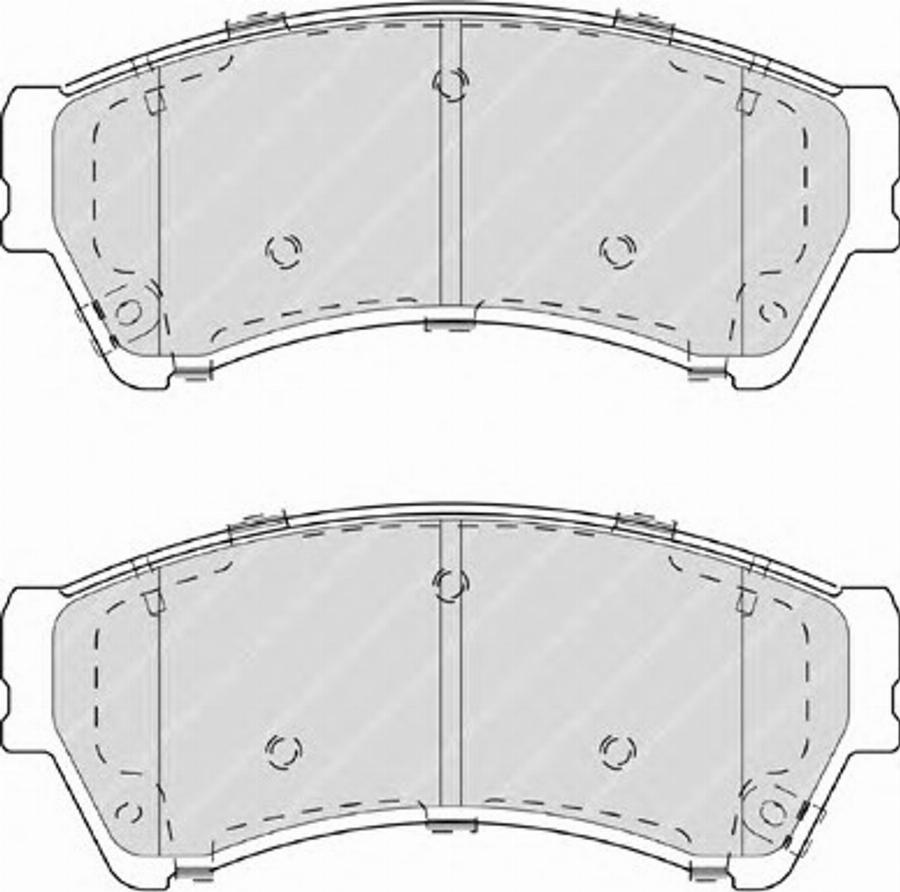 Ferodo FSL4062 - Bremžu uzliku kompl., Disku bremzes www.autospares.lv