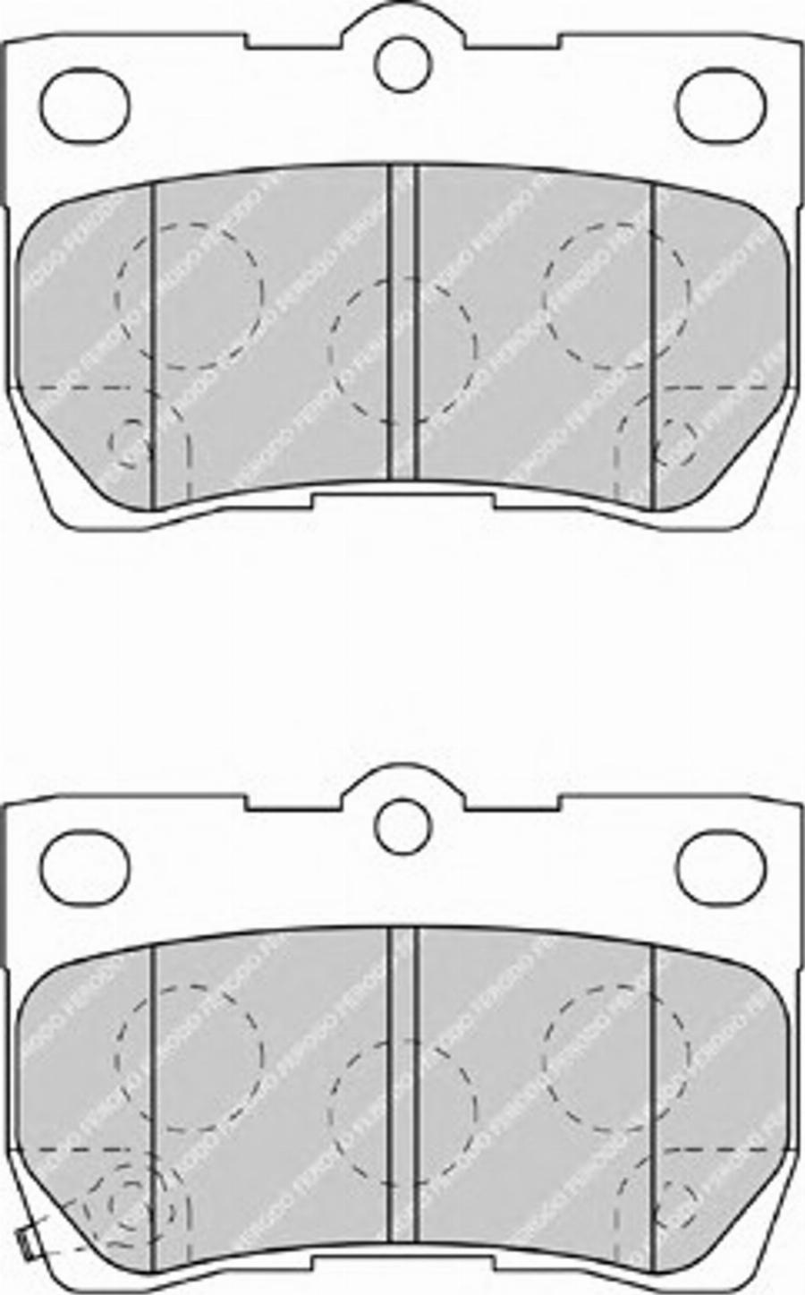 Ferodo FSL4001 - Bremžu uzliku kompl., Disku bremzes www.autospares.lv