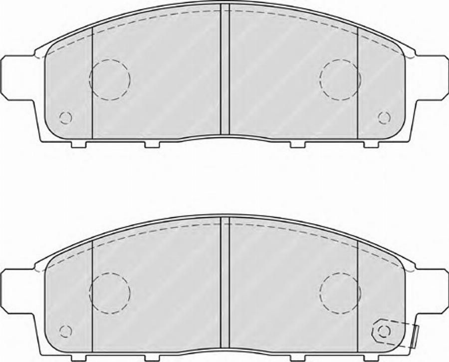 Ferodo FSL4023 - Bremžu uzliku kompl., Disku bremzes www.autospares.lv