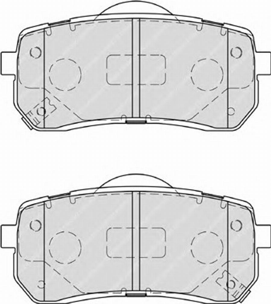 Ferodo FSL4114 - Bremžu uzliku kompl., Disku bremzes www.autospares.lv