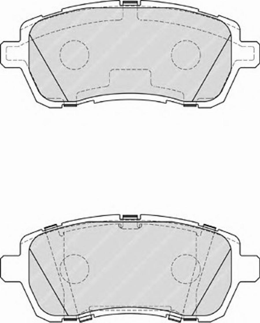 Ferodo FSL4179 - Тормозные колодки, дисковые, комплект www.autospares.lv