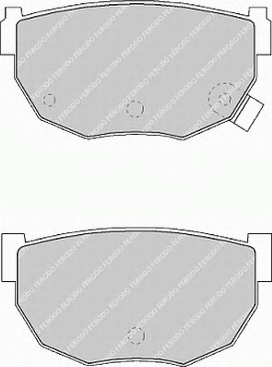 Ferodo FSL484 - Тормозные колодки, дисковые, комплект www.autospares.lv