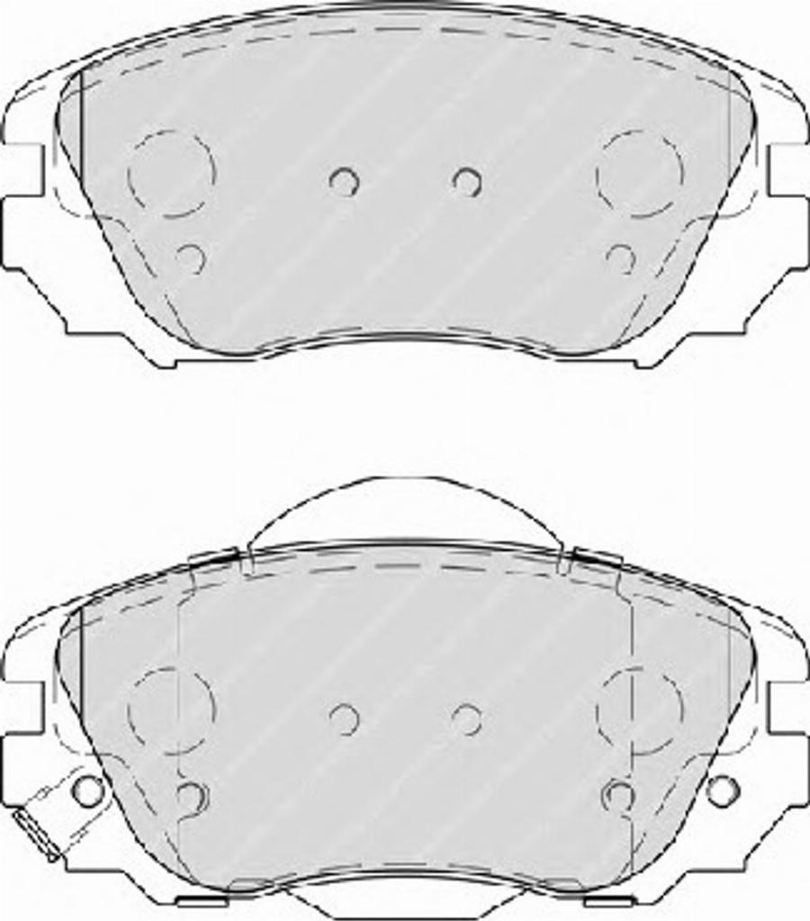 Ferodo FSL4207 - Bremžu uzliku kompl., Disku bremzes www.autospares.lv