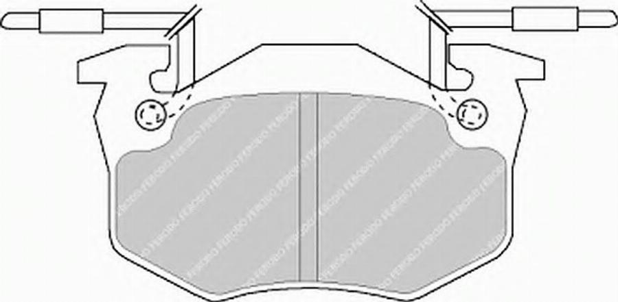 Ferodo FSL428 - Bremžu uzliku kompl., Disku bremzes www.autospares.lv