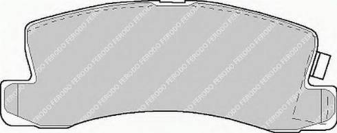 Ferodo FSL478 - Brake Pad Set, disc brake www.autospares.lv