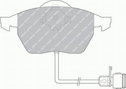 Ferodo FSL590 - Bremžu uzliku kompl., Disku bremzes autospares.lv