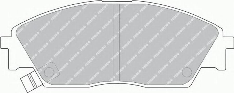 Ferodo FSL598 - Brake Pad Set, disc brake www.autospares.lv