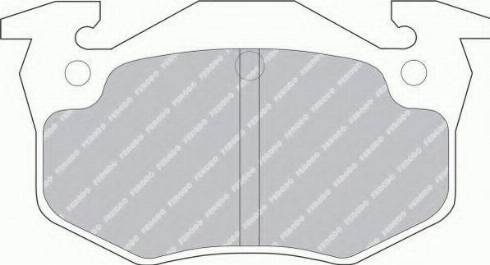 Ferodo FSL558 - Brake Pad Set, disc brake www.autospares.lv