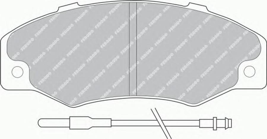 Ferodo FSL534 - Bremžu uzliku kompl., Disku bremzes www.autospares.lv