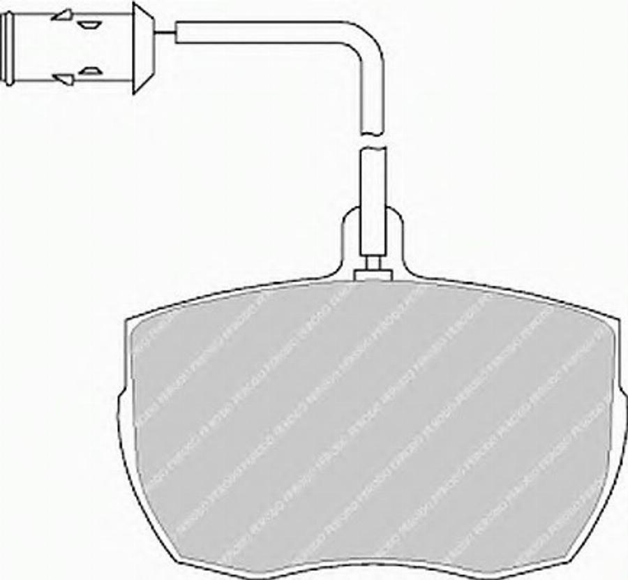 Ferodo FSL656 - Тормозные колодки, дисковые, комплект www.autospares.lv