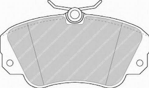 Ferodo FSL686 - Brake Pad Set, disc brake www.autospares.lv