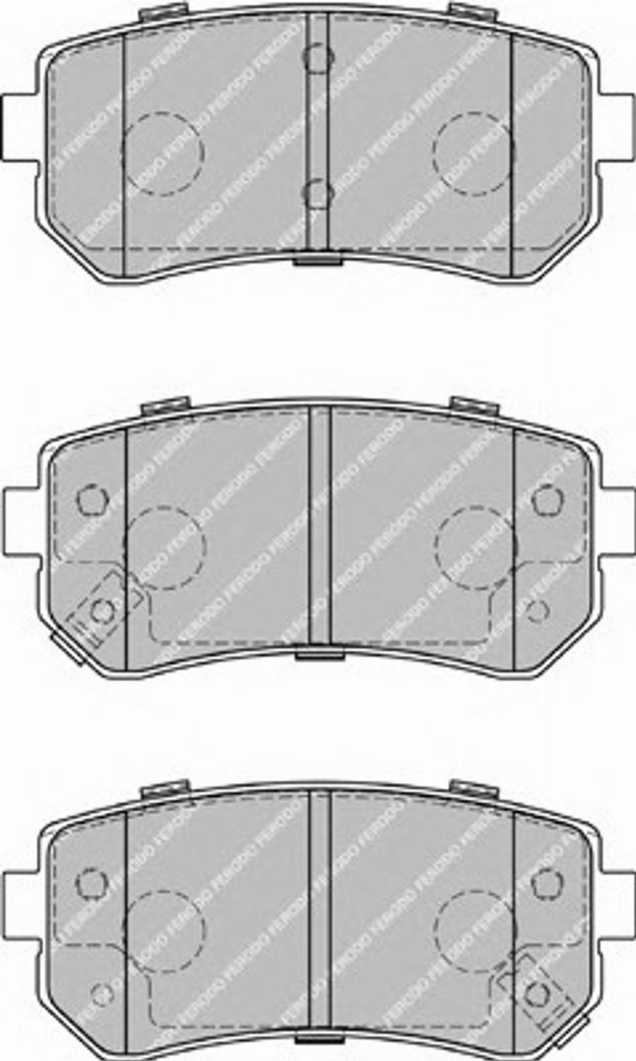 Ferodo FSL1956 - Тормозные колодки, дисковые, комплект www.autospares.lv