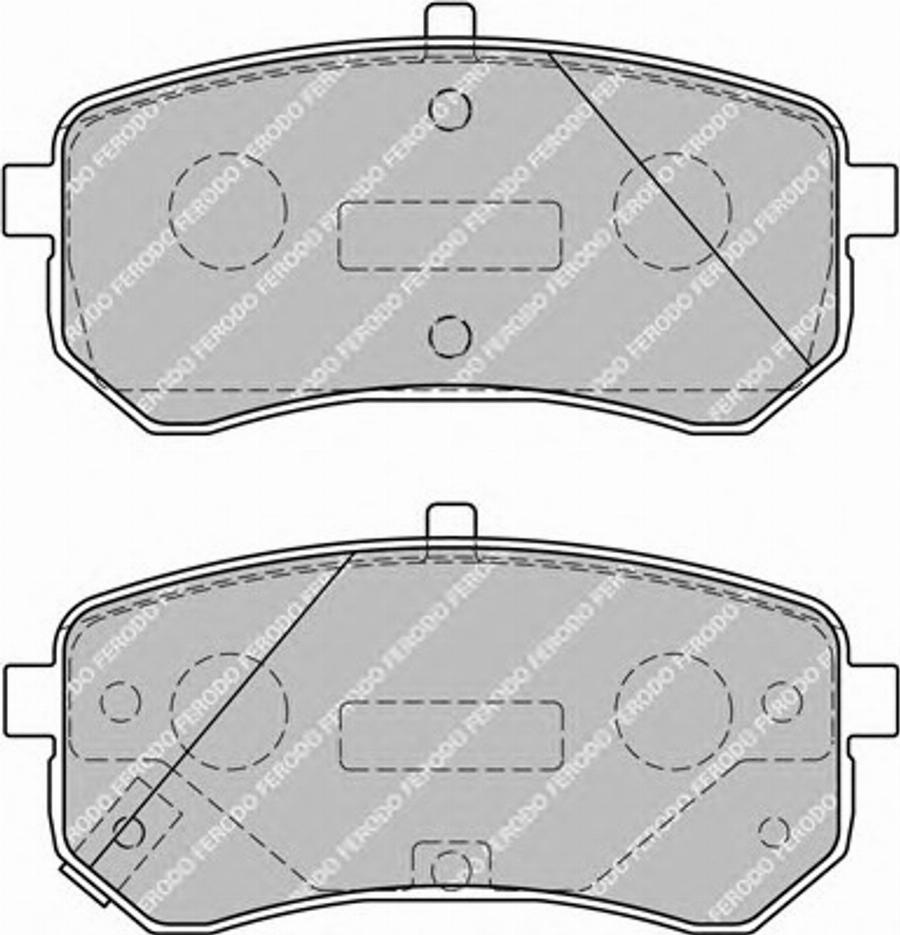 Ferodo FSL1902 - Bremžu uzliku kompl., Disku bremzes www.autospares.lv