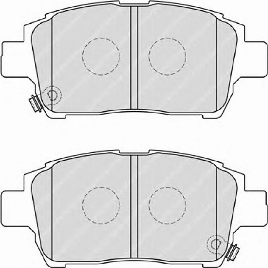 Ferodo FSL1985 - Тормозные колодки, дисковые, комплект www.autospares.lv