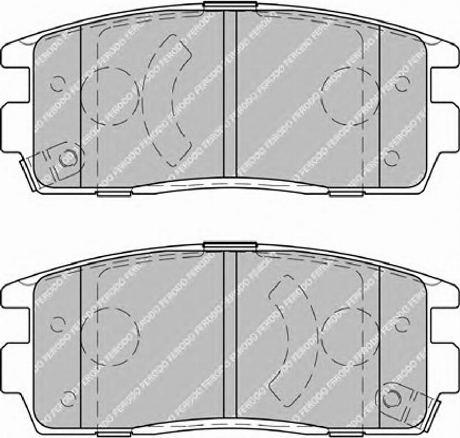 Ferodo FSL1935 - Тормозные колодки, дисковые, комплект www.autospares.lv