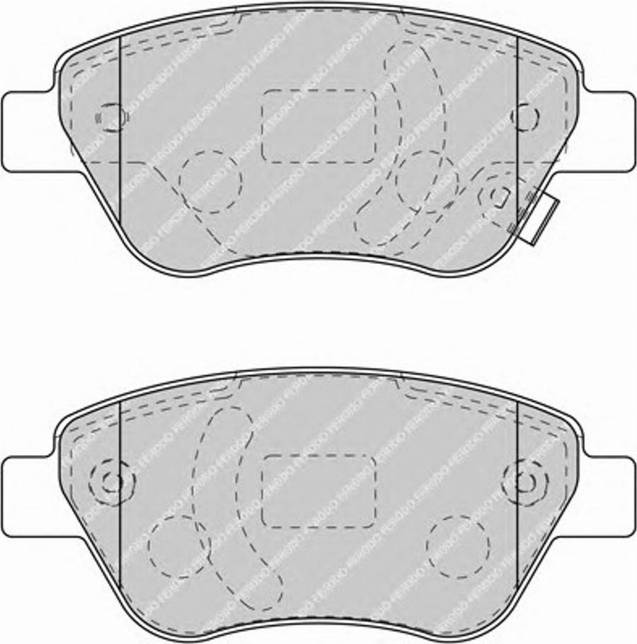 Ferodo FSL1920 - Тормозные колодки, дисковые, комплект www.autospares.lv