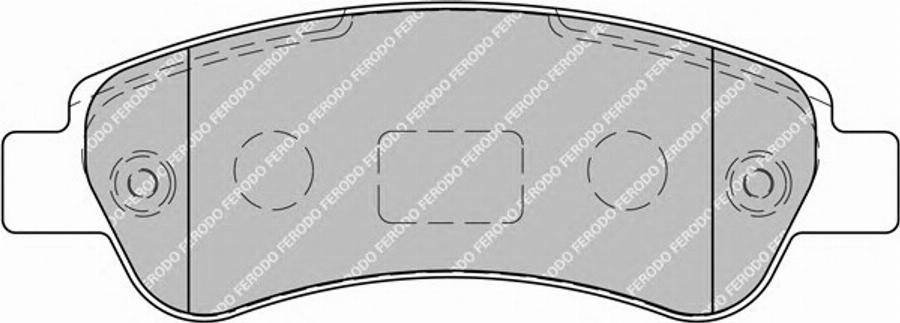 Ferodo FSL1927 - Тормозные колодки, дисковые, комплект www.autospares.lv