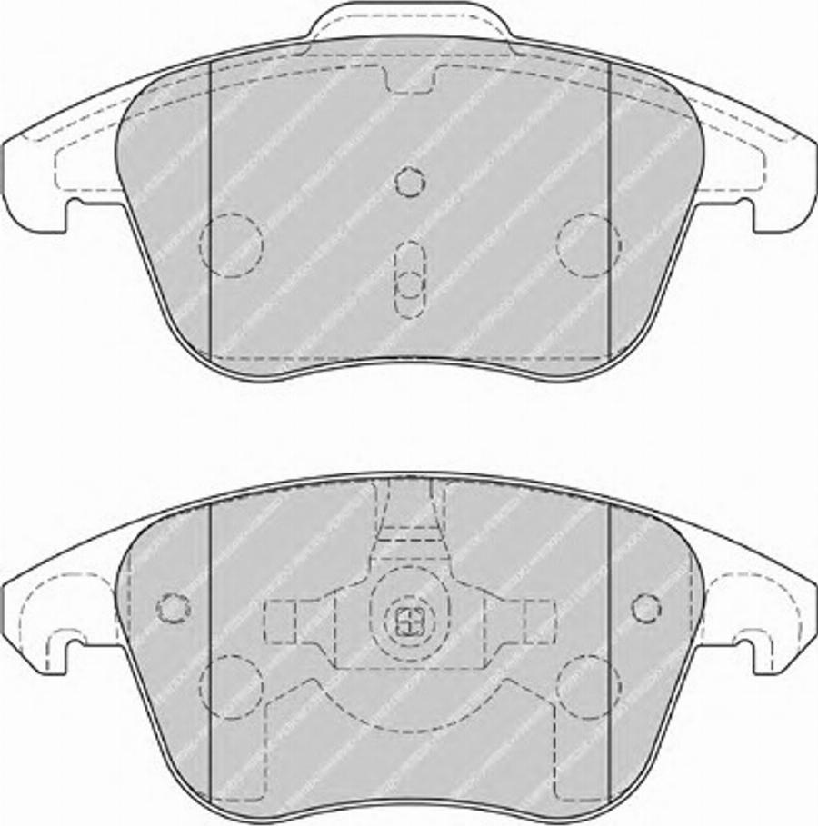 Ferodo FSL1972 - Тормозные колодки, дисковые, комплект www.autospares.lv