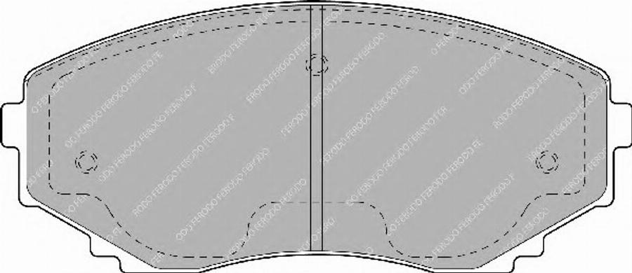 Ferodo FSL1445 - Bremžu uzliku kompl., Disku bremzes www.autospares.lv