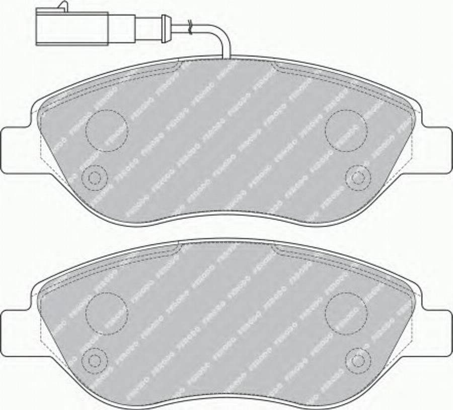 Ferodo FSL1468 - Bremžu uzliku kompl., Disku bremzes www.autospares.lv