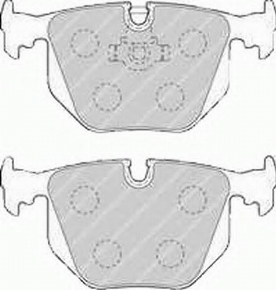 Ferodo FSL1483 - Bremžu uzliku kompl., Disku bremzes www.autospares.lv