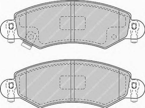 Ferodo FSL1423 - Тормозные колодки, дисковые, комплект www.autospares.lv