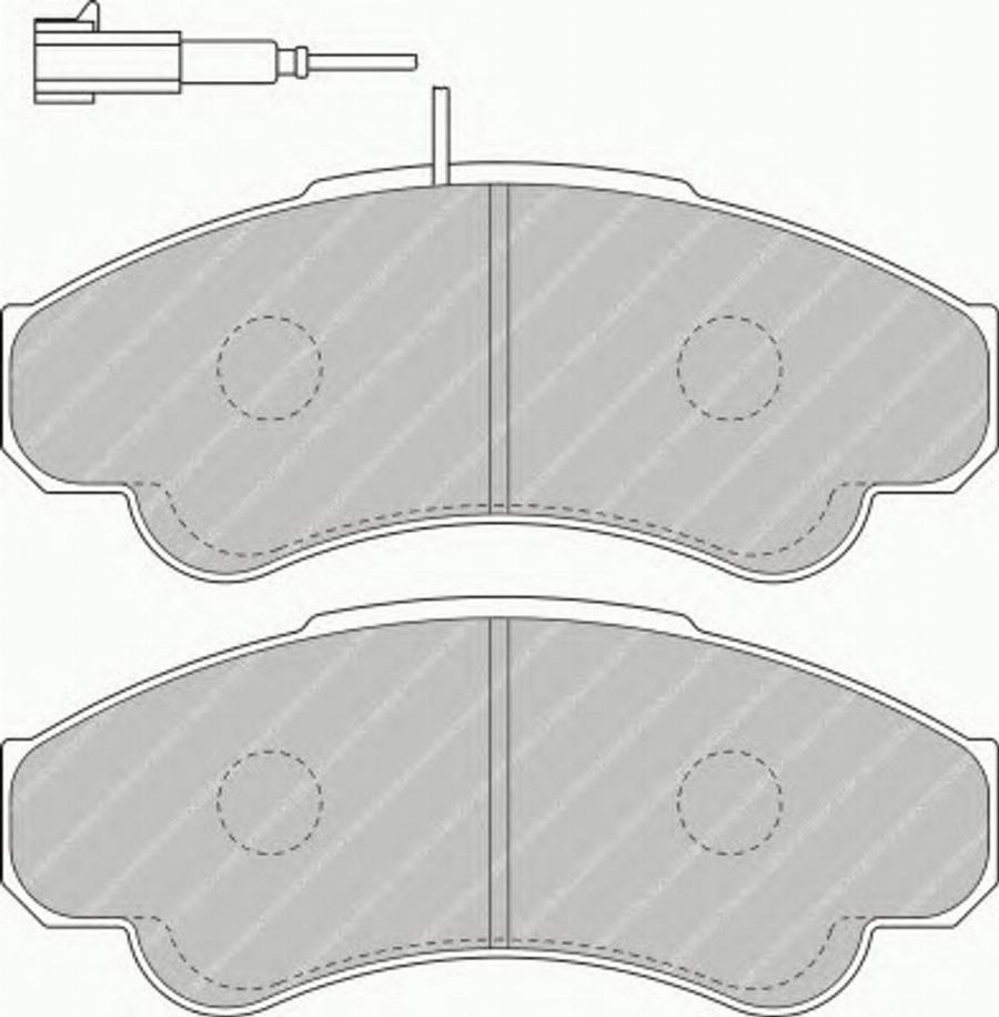 Ferodo FSL1479 - Brake Pad Set, disc brake www.autospares.lv