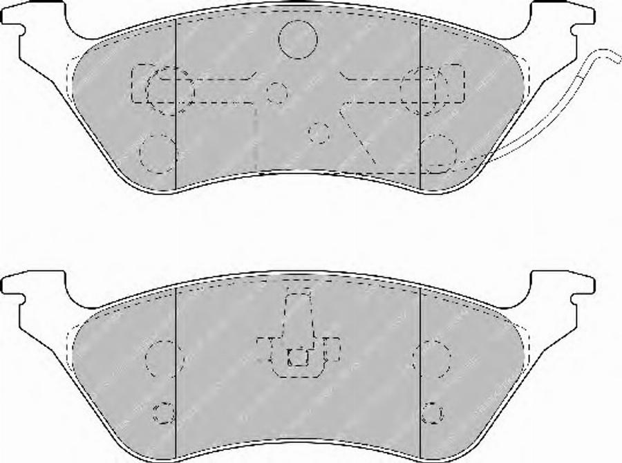 Ferodo FSL1475 - Bremžu uzliku kompl., Disku bremzes www.autospares.lv