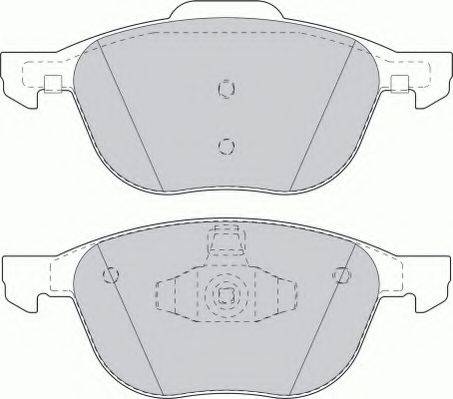 Ferodo FSL1594 - Brake Pad Set, disc brake www.autospares.lv