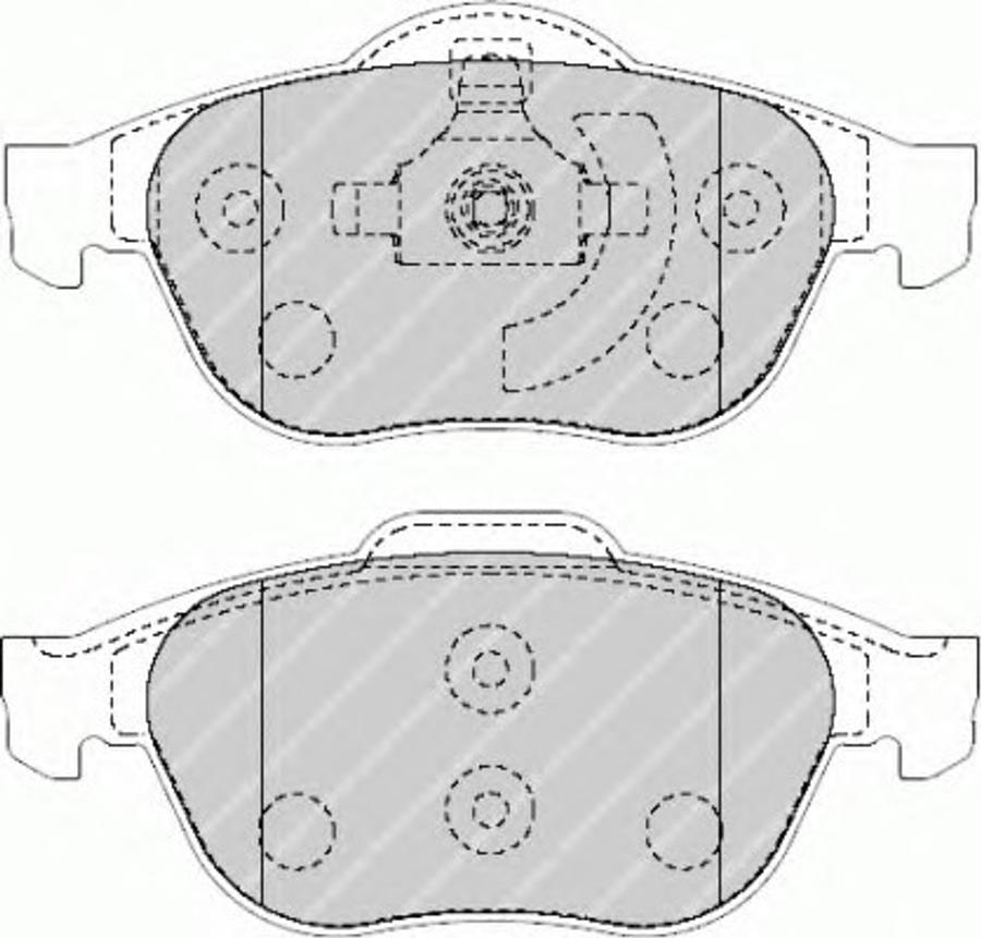 Ferodo FSL1541 - Тормозные колодки, дисковые, комплект www.autospares.lv