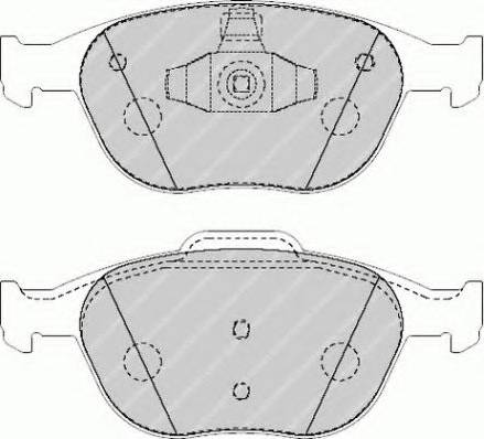 Ferodo FSL1568 - Bremžu uzliku kompl., Disku bremzes www.autospares.lv