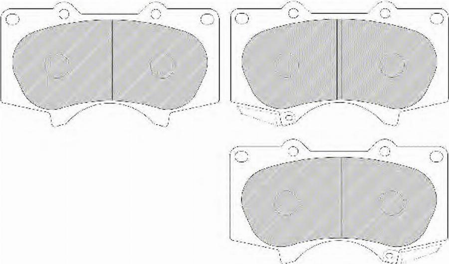 Ferodo FSL1698 - Brake Pad Set, disc brake www.autospares.lv