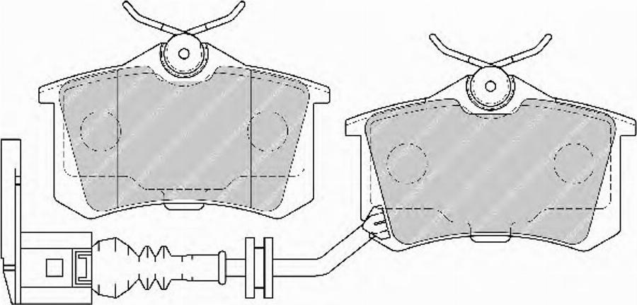 Ferodo FSL1645 - Brake Pad Set, disc brake www.autospares.lv