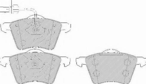 Ferodo FSL1654 - Brake Pad Set, disc brake www.autospares.lv