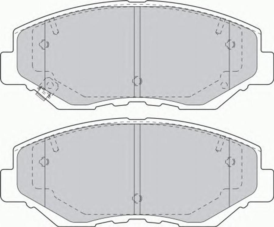 Ferodo FSL1658 - Тормозные колодки, дисковые, комплект www.autospares.lv