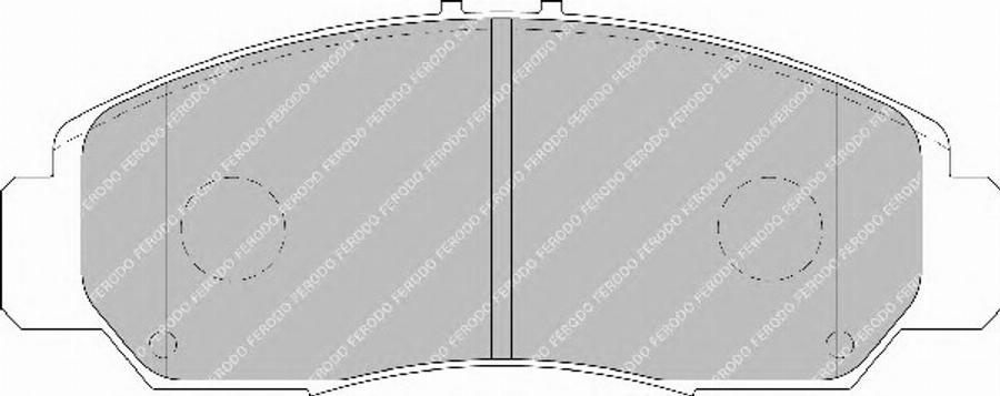 Ferodo FSL1669 - Тормозные колодки, дисковые, комплект www.autospares.lv