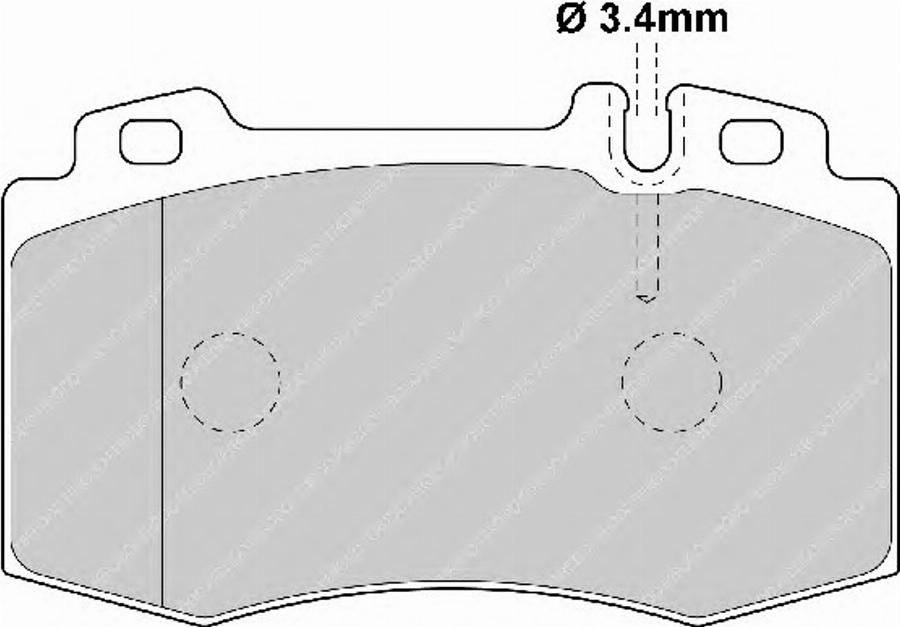 Ferodo FSL1661 - Bremžu uzliku kompl., Disku bremzes www.autospares.lv