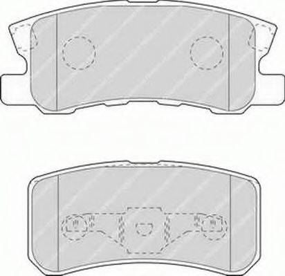 Ferodo FSL1604 - Тормозные колодки, дисковые, комплект www.autospares.lv