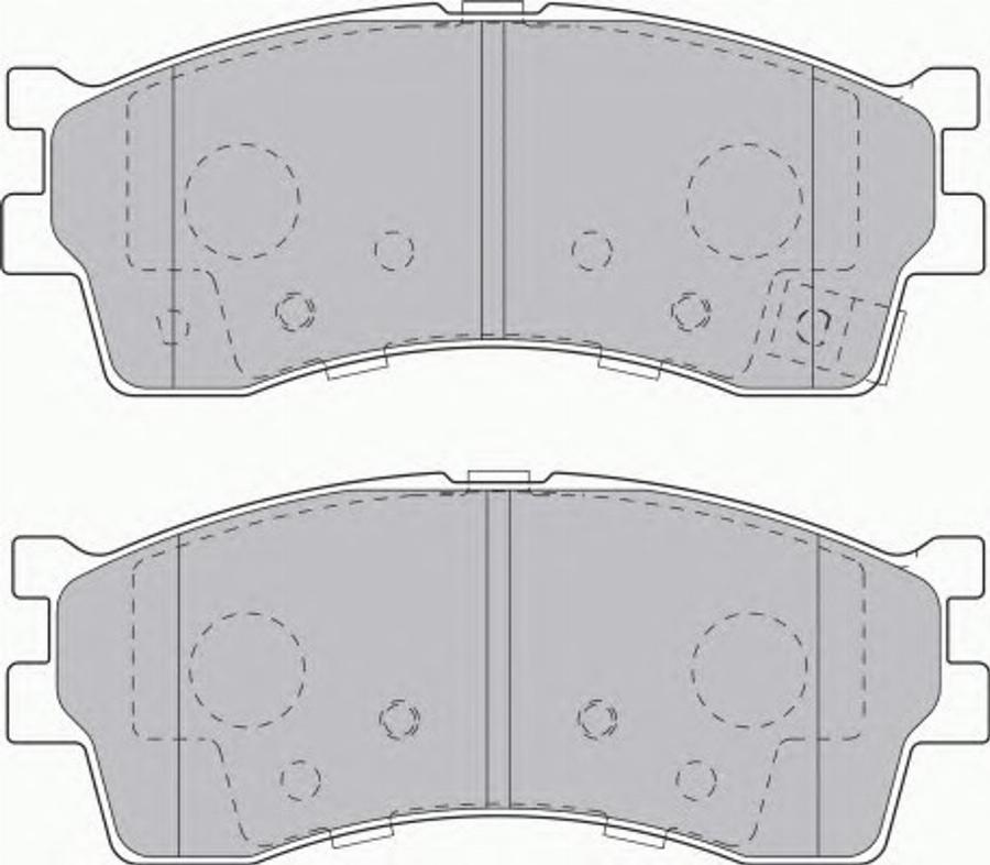 Ferodo FSL1602 - Bremžu uzliku kompl., Disku bremzes www.autospares.lv