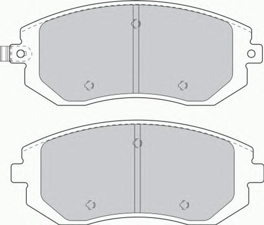 Ferodo FSL1639 - Brake Pad Set, disc brake www.autospares.lv