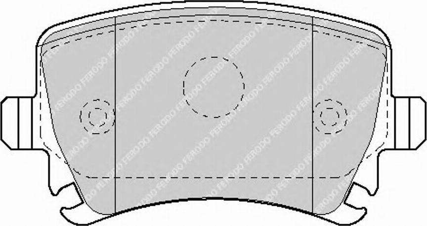 Ferodo FSL1636 - Brake Pad Set, disc brake www.autospares.lv