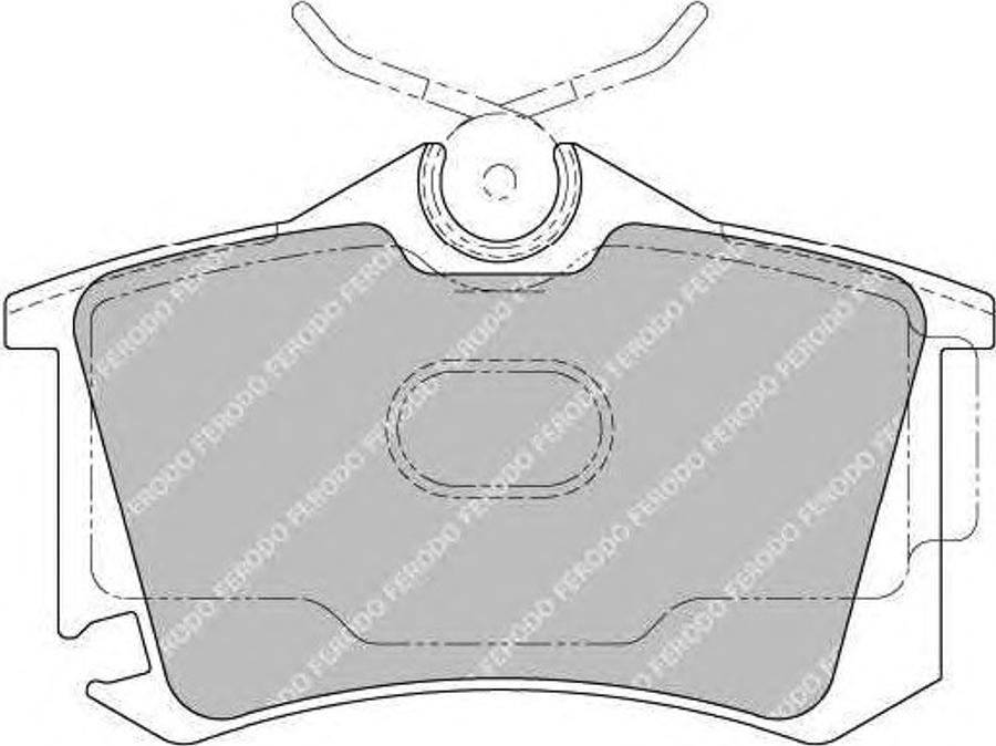 Ferodo FSL1637 - Brake Pad Set, disc brake www.autospares.lv