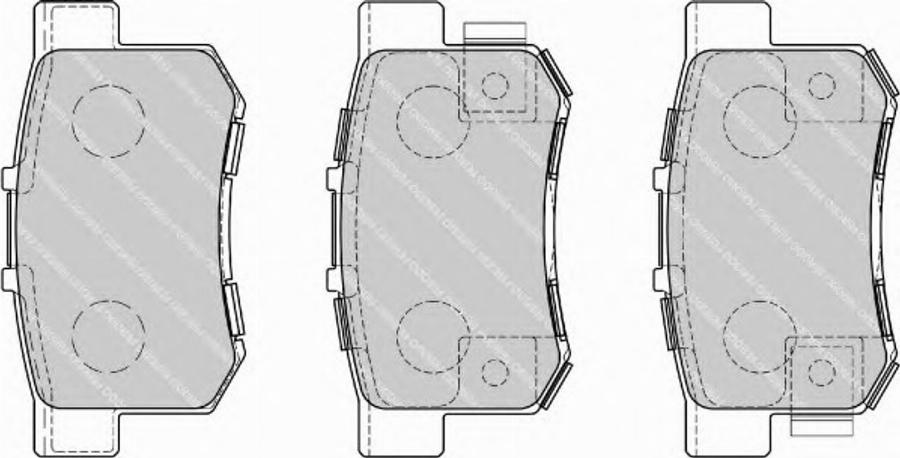 Ferodo FSL1679 - Тормозные колодки, дисковые, комплект www.autospares.lv