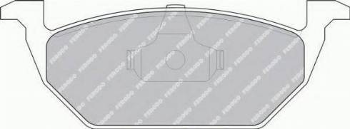 Ferodo FSL1094 - Тормозные колодки, дисковые, комплект www.autospares.lv