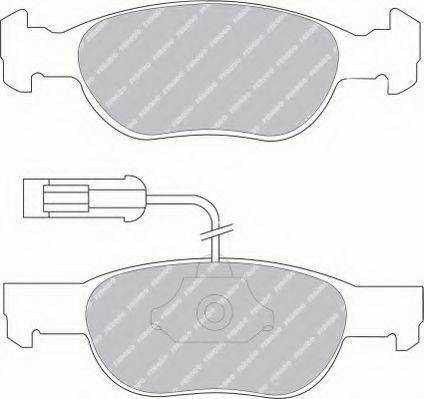 Ferodo FSL1040 - Тормозные колодки, дисковые, комплект www.autospares.lv