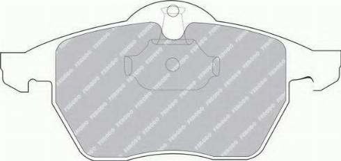 Ferodo FSL1068 - Тормозные колодки, дисковые, комплект www.autospares.lv