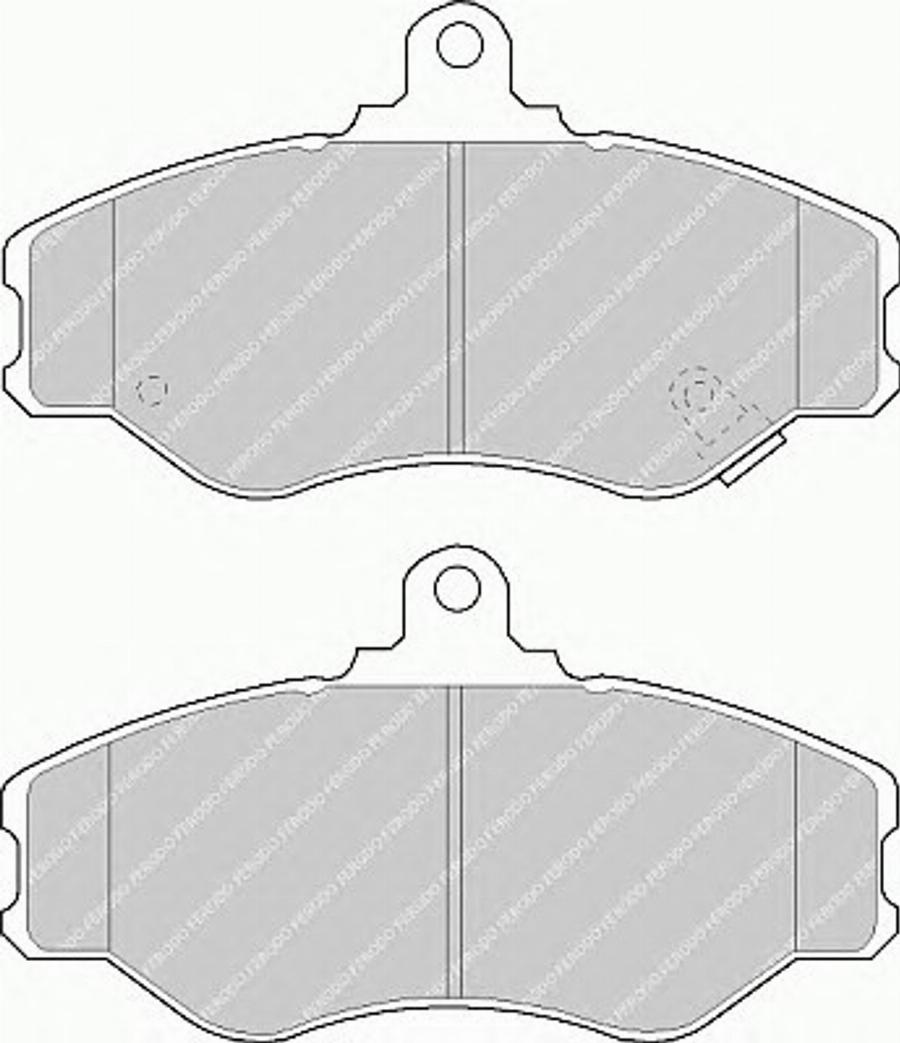 Ferodo FSL1014 - Тормозные колодки, дисковые, комплект www.autospares.lv